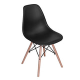 Set de 2 sillas Eames Negras para Comedor o Escritorio