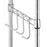 Whitmor Supreme - Carrito de Cocina (Madera y Cromo), Carro MICROONDAS, Cromado, 1