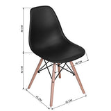 Set de 2 sillas Eames Negras para Comedor o Escritorio