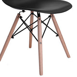 Set de 2 sillas Eames Negras para Comedor o Escritorio