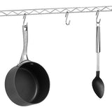 Whitmor 6054-268 - Supreme Baker's Rack with Food Safe Removable Wood Cutting Board, Chrome and Wood, 14.0" L x 36.25" W x 55.25" H (35.6 x 92.1 x 140.3 cm)