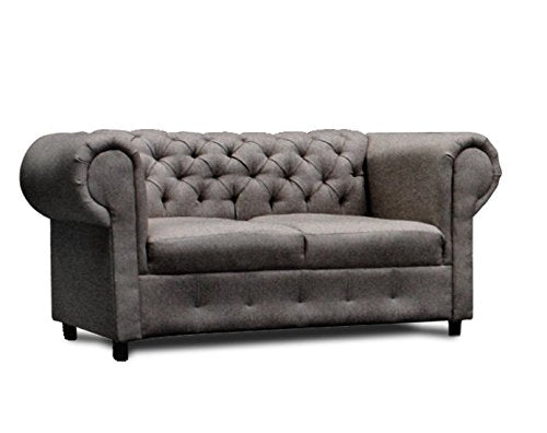 REMATES MX Sala Love Seat Luis X Lino Gris