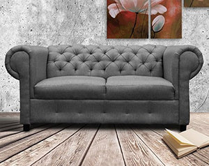 REMATES MX Sala Love Seat Luis X Lino Gris