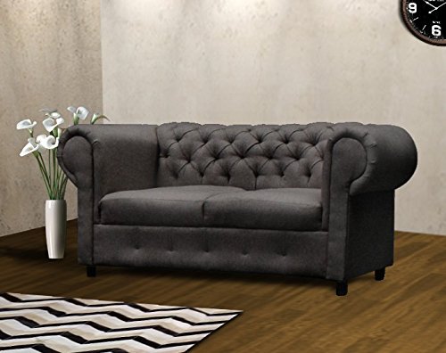 REMATES MX Sala Love Seat Luis X Lino Gris