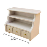 Attachtou Atractivo Gabinete De Casa De Muñecas Gabinete En Miniatura Muebles En Miniatura Inodoro Mini Cajón 1:12