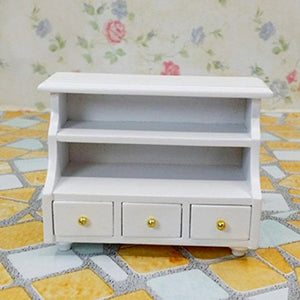 Attachtou Atractivo Gabinete De Casa De Muñecas Gabinete En Miniatura Muebles En Miniatura Inodoro Mini Cajón 1:12