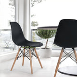Set de 2 sillas Eames Negras para Comedor o Escritorio
