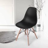 Set de 2 sillas Eames Negras para Comedor o Escritorio