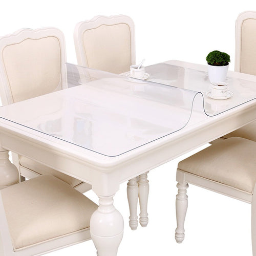 TYJY-tc Protector de mesa Mantel de plástico transparente Protector de muebles grande Mantel de vinilo impermeable con tapa de PVC para mesas de comedor rectangulares Alfombra (1.5 mm) ( Tamaño : 90*140cm )