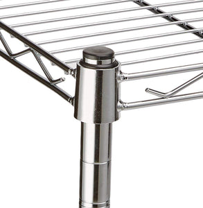 AmazonBasics 3-Shelf Shelving Unit - Chrome