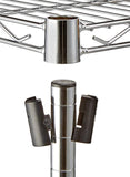 AmazonBasics 3-Shelf Shelving Unit - Chrome