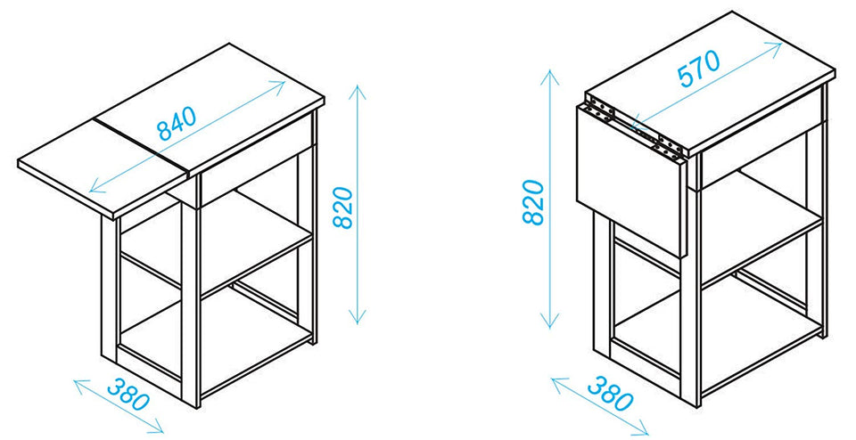 BRV BMU 22-47 Mueble Organizador de Cocina, Mueble para Armar
