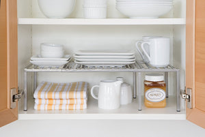 Seville Classics Expandable Kitchen Counter and Cabinet Shelf