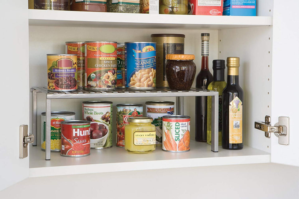 Seville Classics Expandable Kitchen Counter and Cabinet Shelf
