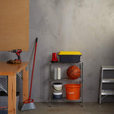 AmazonBasics 3-Shelf Shelving Unit - Chrome