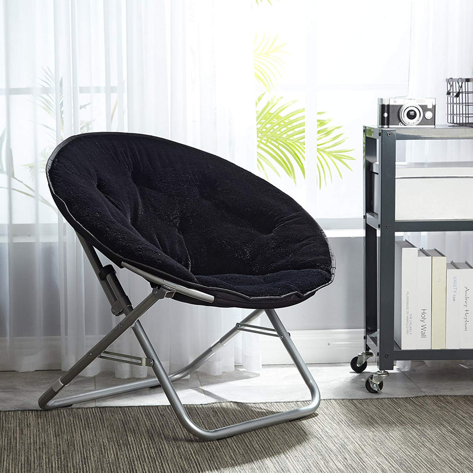 Urban Shop Micromink - Platillo con Estructura de Metal, Negro, Una Talla